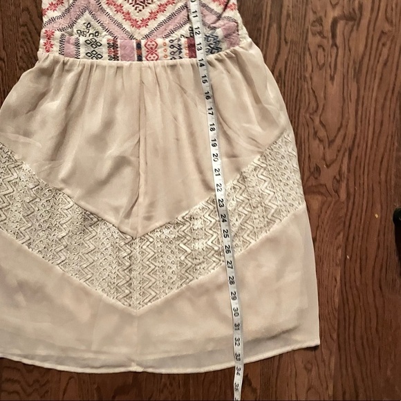 SALE!! Flying Tomato Boho Printed Lace Babydoll Dress Size Small - Picture 8 of 9